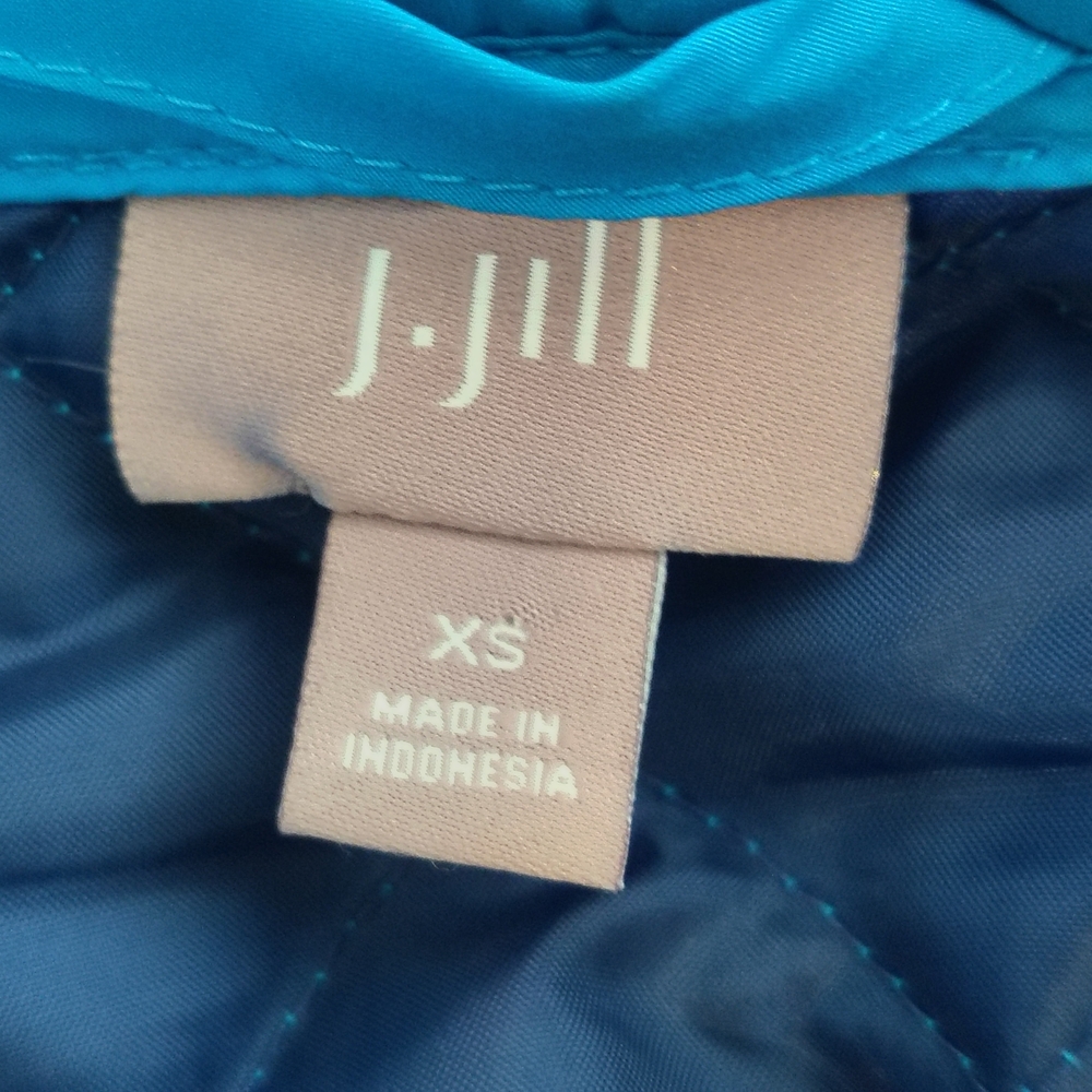 J.Jill Bright Turquoise Blue Quilted Vest Size XS – Like New - Picture 11 of 13